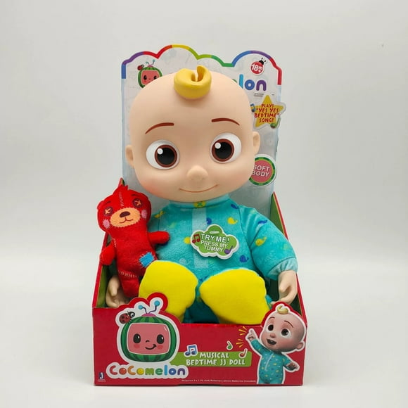 Stock JJ Musical Vinyl Doll with Bear