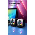 thumbnail image 3 of 2 Pcs Speaker USB Subwoofer Light Emitting Mini Computer Speaker, 3 of 5