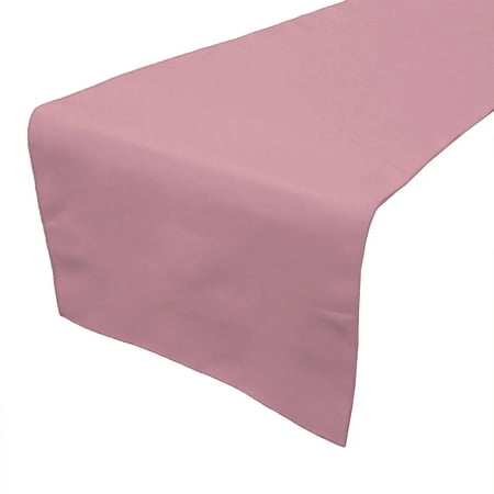 

Poplin Table Runner Solid Dusty Rose
