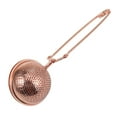 thumbnail image 6 of Yongwei 1pc Stainless Steel Rose Gold Tea Infuser Strainer Filter Tea Tool for Loose Leaf Tea with Handle, 6 of 8