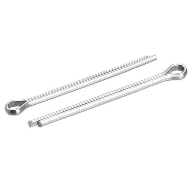 Unique Bargains Split Cotter Pin, 4x60mm Stainless Steel Clip Fastener Fitting Silver 30Pack