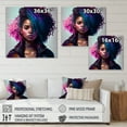thumbnail image 4 of Designart Fashion Hip Hop Girl In Pink And Blue I Canvas Wall Art, 4 of 5