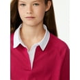 thumbnail image 4 of Free Assembly Girls Rugby Stripe Polo Shirt, Sizes 4-18, 4 of 5