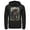 Black, variant on Men's Justice League Hero Artistic Poster Pull Over Hoodie Black X Large