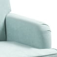 thumbnail image 5 of QZYeYun Modern Accent Chair with Retro Wooden Legs & Nailhead Trim Small Fabric Club Chair Comfy Upholstered Armchair Lounge Chair for Bedroom Living Room Single Sofa, Sage, 5 of 10