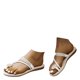 thumbnail image 2 of MKLEKYY Sandalias de Plataforma para Mujer, Sandalias de Copo de Nieve, Sandalias Elásticas Con Punta de Perla para Niñas, Sandalias Casuales Con Tiras Planas para El Hogar, Zapatillas de Playa, 2 of 4