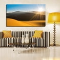 thumbnail image 3 of Sunrise Hiking In The Desert Wall Art Desert Sunset Picture Canvas Art Sand Dunes Framed Painting Wall Decor For Home Office Bedroom Livingroom Ready to Hang, 3 of 6
