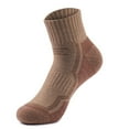 thumbnail image 2 of Knee High Boot Socks Men Solid-Color Mid-Calf Hiking Socks - Thickened Warm Sports Socks Socks - Snow Skiing Socks Brown One Size, 2 of 2