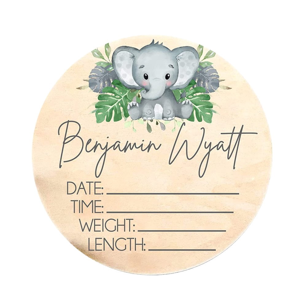 Panneau Annonce Naissance Bébé En Bois "Hello World" - Empreintes Mains Pieds Personnalisable Hospital Welcome Sign