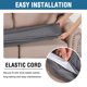 thumbnail image 5 of Funda de cojín H.VERSAILTEX Super Stretch Loveseat gris, 5 of 8