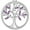 02-amethyst-Feb, variant on PYNZY Tree of Life Necklace for Women 925 Sterling Silver May Emerald Birthstones Pendant Jewelry for Wife Mom Birthday Gifts for Her