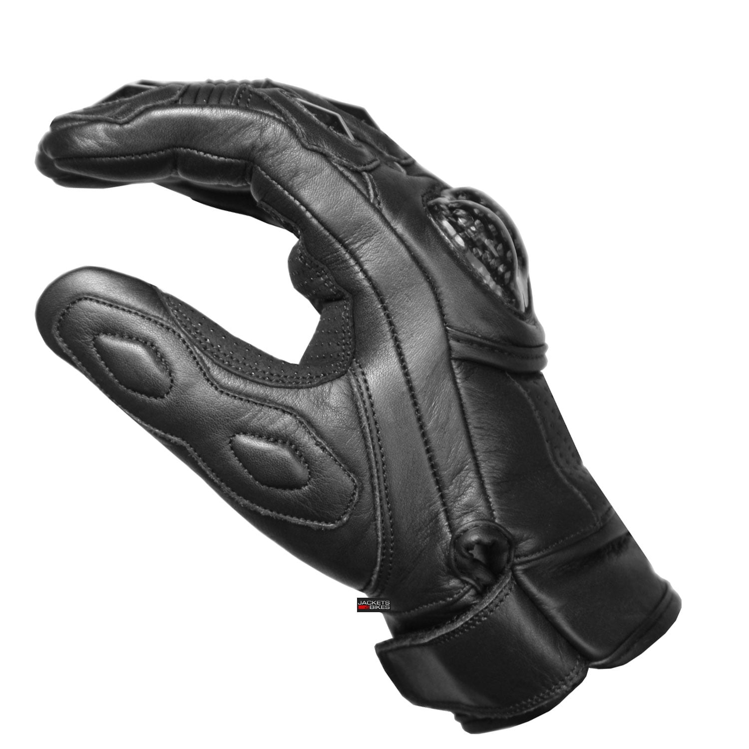 Men's Premium Cowhide Leather Motorcycle Gloves Cruising Riding Street Racing ATV Dirt Bike Motocross Palm Sliders Knuckle Armor Protected Powersports Biker Gear Glove Black M