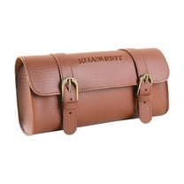 BLEEUS Retro Saddle Bag Leather Bike Handlebar Tool Bag For Cycling Motorcycle accessories （Brown）