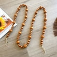 thumbnail image 2 of Wedding Wood Bead Garlands Farmhouse Rustic Country Wood Bead Garland Decoration Natural Holiday Garland Boho Wall Hanging Decor Prayer Boho Beads EFINNY, 2 of 10