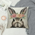 thumbnail image 2 of Nawypu  Easter Decorations Throw Pillow Cover  Farmhouse Decorative Pillows Rabbits Home Décor Rustic for Spring Easter, 2 of 5
