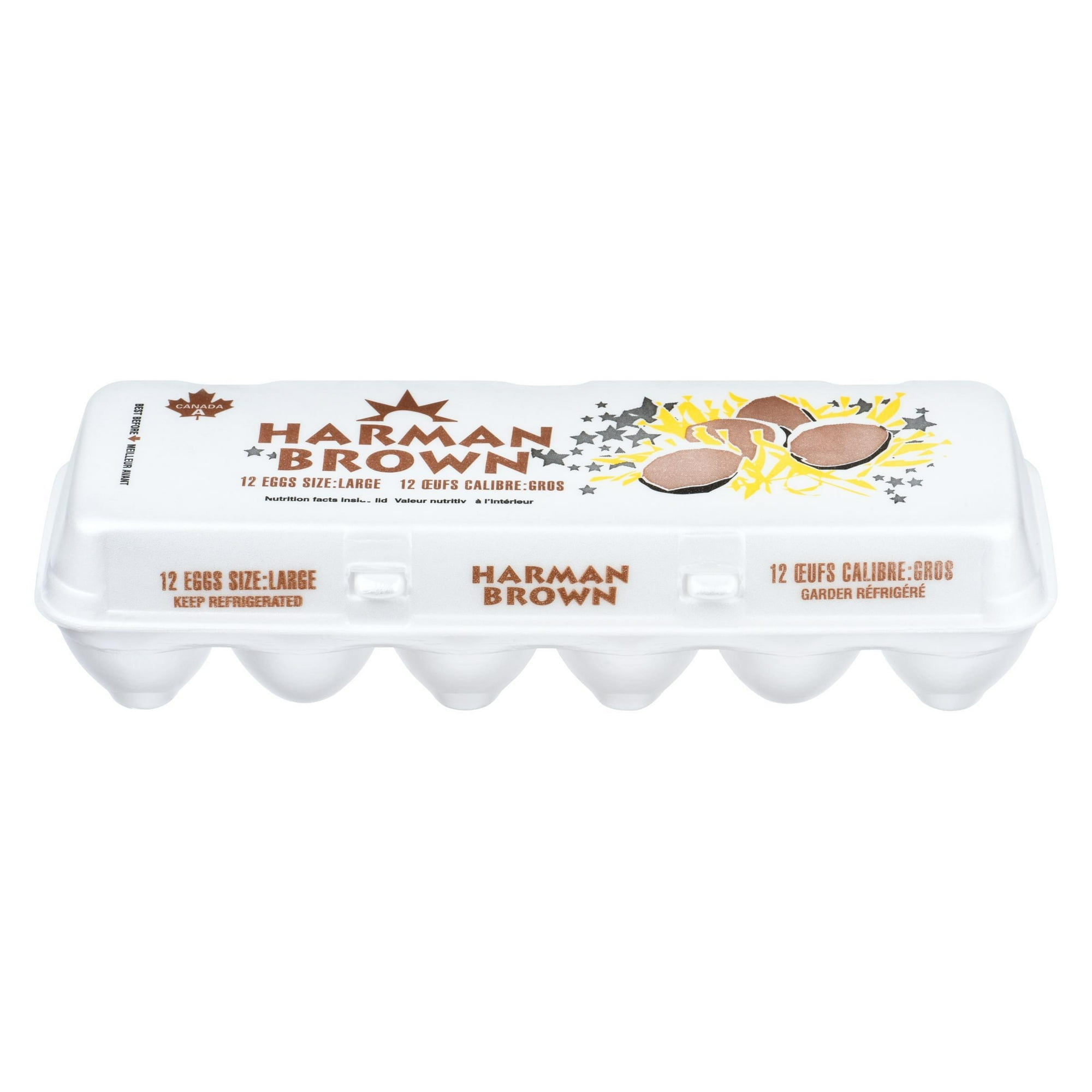 Harman Large Brown Eggs, 12 Pack