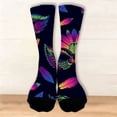 thumbnail image 2 of Compression Socks for Women Cute Animal Knitted Mid Calf Soft Comfort Mens Socks Blue One Size, 2 of 8