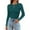 Dark Green, variant on Telankuip Women's Long Sleeve Crewneck Thin T Shirts 2025 Fall Ribbed Knit Solid Color Slim Fitted Casual Basic Tee Tops Soft Comfort Winter Base Layer Pullovers T-Shirts Yellow XL