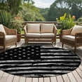 thumbnail image 5 of American Rustic Flag, Round Area Rug 6 FT, Non Slip Bedroom Area Rug, Independence Day USA Star Stripes Flag Washable Soft Circular Carpet Floor Mat for Kitchen Dining Room Home Office Kids Room, 5 of 9