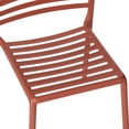 thumbnail image 6 of WestinTrends Playa Outdoor Stackable Polypropylene Plastic Resin Dining Side Chairs (Set of 2), Red, 6 of 15