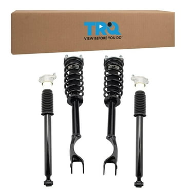 TRQ Front and Rear Complete Strut Assembly & Shock Absorber Kit Complete Strut & Coil Spring Assembly Fits Select 2016-2020 Mercedes-Benz C300