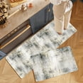 thumbnail image 2 of Kitchen Mat Set of 2 Non Slip Waterproof Kitchen Rugs, Washable Low Profile Floor Mats 17"x28" + 17"x48", Modern Abstract Textured Design Soft Mats for Sink, Laundry Room & Entryway, 2 of 8