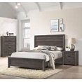 thumbnail image 3 of Full Size Solid Wood Platform Bed Frame with Gray Brown Finish for Bedroom, 3 of 5