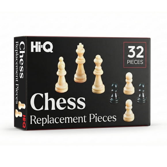 Piezas de reemplazo para ajedrez Hi-Q estilo Staunton de 6,5 cm de alto para el rey