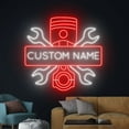 thumbnail image 2 of Handmadetneonsign Custom Garage Mechanic LED Light, Custom Garage Service Station Sign, Workshop, 2 of 5