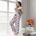 thumbnail image 4 of KLL Womens Strawberries Print Pajama Pants Soft Pajama Bottoms for Women Cozy Lounge Pants, 4 of 5