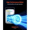 thumbnail image 6 of Portable 4 in 1 Evaporative Air Cooler 3 Speed Mini Air Conditioner with 600ml Water Tank 7 Color Light Smart Timer for Bedroom Office, 6 of 6