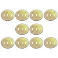 thumbnail image 2 of 10 Solid Brass Triple Toggle Switchplate Oval Braided | Renovator's Supply, 2 of 4