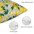 thumbnail image 3 of Wukai Lemon1 Premium Polyester Fleece Pillow Covers with Hidden Zipper Closure,Luxuriously Soft and Durable-22"x22", 3 of 7