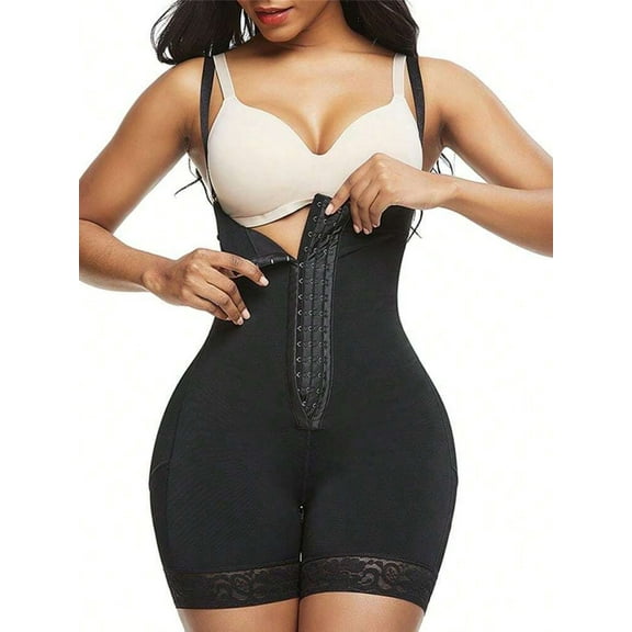 Women's Lace Waist Corset 6 Boning Tummy Control Body Shaper Comfortable Shapewear for Daily Use & Special Occasions (S-XXL)