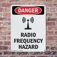 thumbnail image 4 of (2 Pack) Radio Frequency Hazard OSHA Danger Sign 12 Inch X 18 Inch Indoor / Outdoor Rust-Free Aluminum Metal Signs for Workplace, Workshop, and Construction Site, Made in the USA, 4 of 8