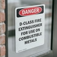thumbnail image 4 of (2 Pack) D-Class Fire Extinguisher For OSHA Danger Sign 5 Inch X 3.5 Inch Vinyl Label Decal Sticker Weather Resistant, UV Protected for Workplace, Business, and Construction Site, Made, 4 of 7