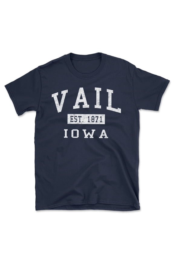 Vail Iowa Classic Established Men's Cotton T-Shirt