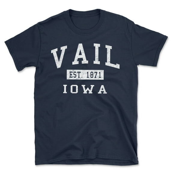 Vail Iowa Classic Established Men's Cotton T-Shirt