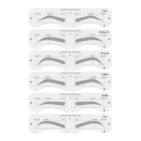 RAGUPEL Eyebrow Stencils Arched Eyebrows Eyebrow Stamp Eyebrow Template Brow Lamination Kit S