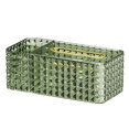 thumbnail image 2 of Multifunctional Tissue Box With Remote Control Holder Vintage Rectangular Desk-organiser With 3 CompartmentsDark Green, 2 of 2