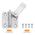 thumbnail image 3 of Uxcell 45mm Stainless Steel Flip Gate Latch Door Slide Bolt Right Open, Silver, 3 of 6