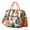Orange-7, variant on Leopard Aesthetic Lunch Box – Fashionable Cheetah Spot Print Cooler Tote Reusable Insulated Bag with Dual Compartments for Work or Travel
