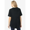 thumbnail image 2 of Woman Within Plus Size Short-Sleeve Crinkle Shirt, 2 of 3
