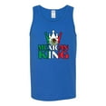 thumbnail image 2 of Wild Bobby Mexican King Latin Pride Men Graphic Tank Top, Royal, XX-Large, 2 of 5