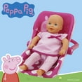 thumbnail image 4 of Peppa Pig: Baby Doll Car Seat - Pink & White Dots - Fits Dolls up to 18" Convertible Into A Feeding Chair, Pretend Play For Kids Ages 3+, 4 of 5