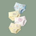 thumbnail image 2 of CZHQWE Girls Underwear Size 12 Girls Underwear Size 7 Girls' Cotton Brief Breathable Toddler Panties Kids Underwears Yellow 4PCS, 2 of 5