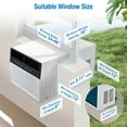 thumbnail image 4 of YODOLLA 12000 BTU Window Air Conditioner, Energy-Saving Window AC Unit, U-Shaped AC Unit, Cools up to 350 Sq. Ft.Ultra Quiet (38 dB), 4 of 10