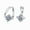 1 Carat Moissanite, variant on Leander 925 Sterling Silver Moissanite Women's Earrings, Luxurious and Stylish, 1 Carat D-Color Moissanite Stud Earrings