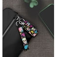 thumbnail image 6 of WIRESTER Lipstick Chapstick Holder Keychain Neoprene Lip Balm Holder Cover With Wristlet Keychain Lanyard for Women - Colorful Sugar Skulls, 6 of 6