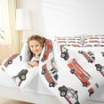 thumbnail image 4 of Homewish Fire Truck Boy 3 Pieces Queen Comforter Set,Car Theme Ultra Soft Bedding Sets,Firefighter Car Bedding Comforter Set,Breathable Home Decor,Reversible, 4 of 8